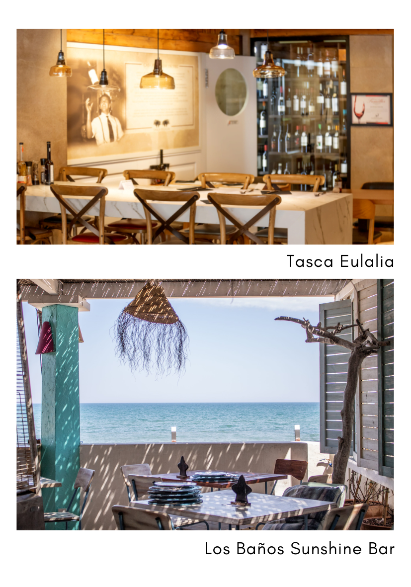 Bright restaurant dining area in Dénia Costa Blanca