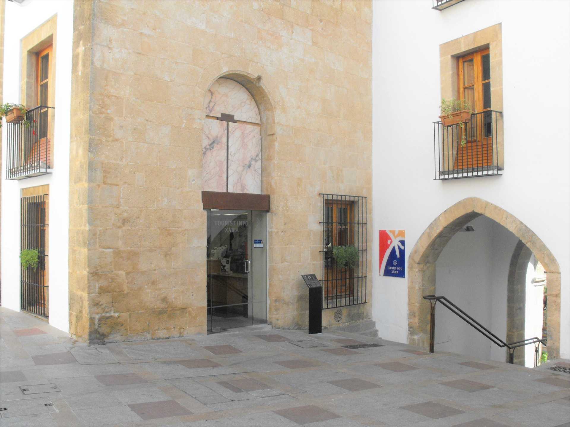 Traditional stone building in Jávea old town with historic architecture