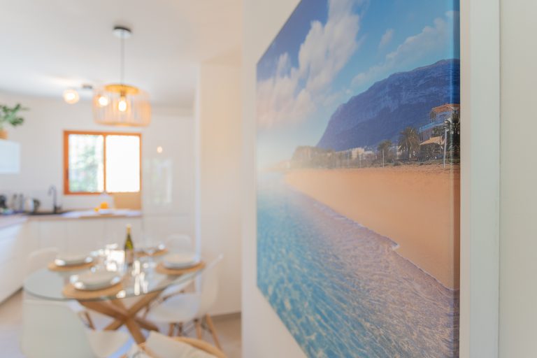 Wall mural detail at apartment El Patio in Dénia