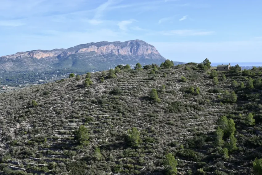 Mountain view near Pedreguer for hiking Costa Blanca