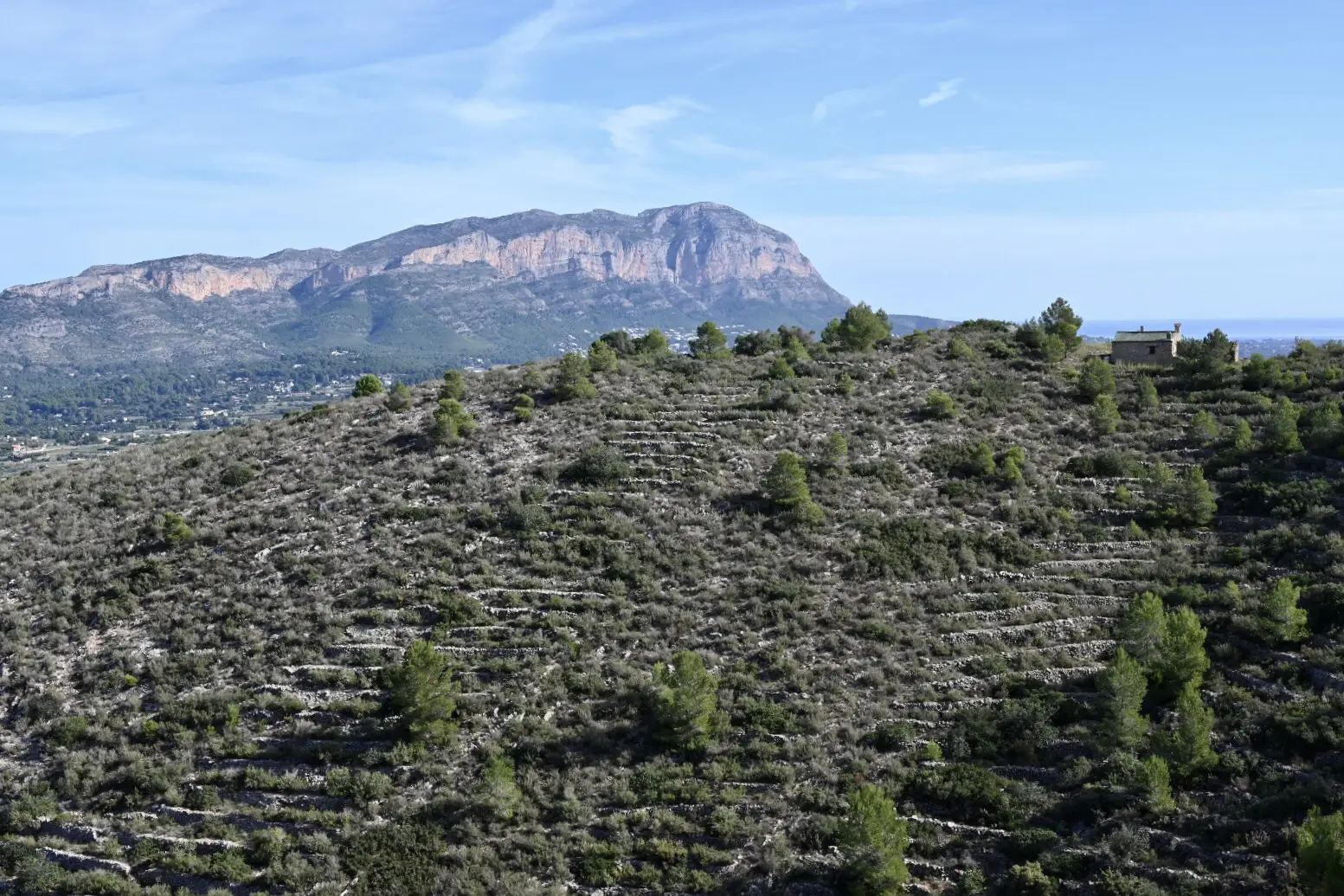 Mountain view near Pedreguer for hiking Costa Blanca