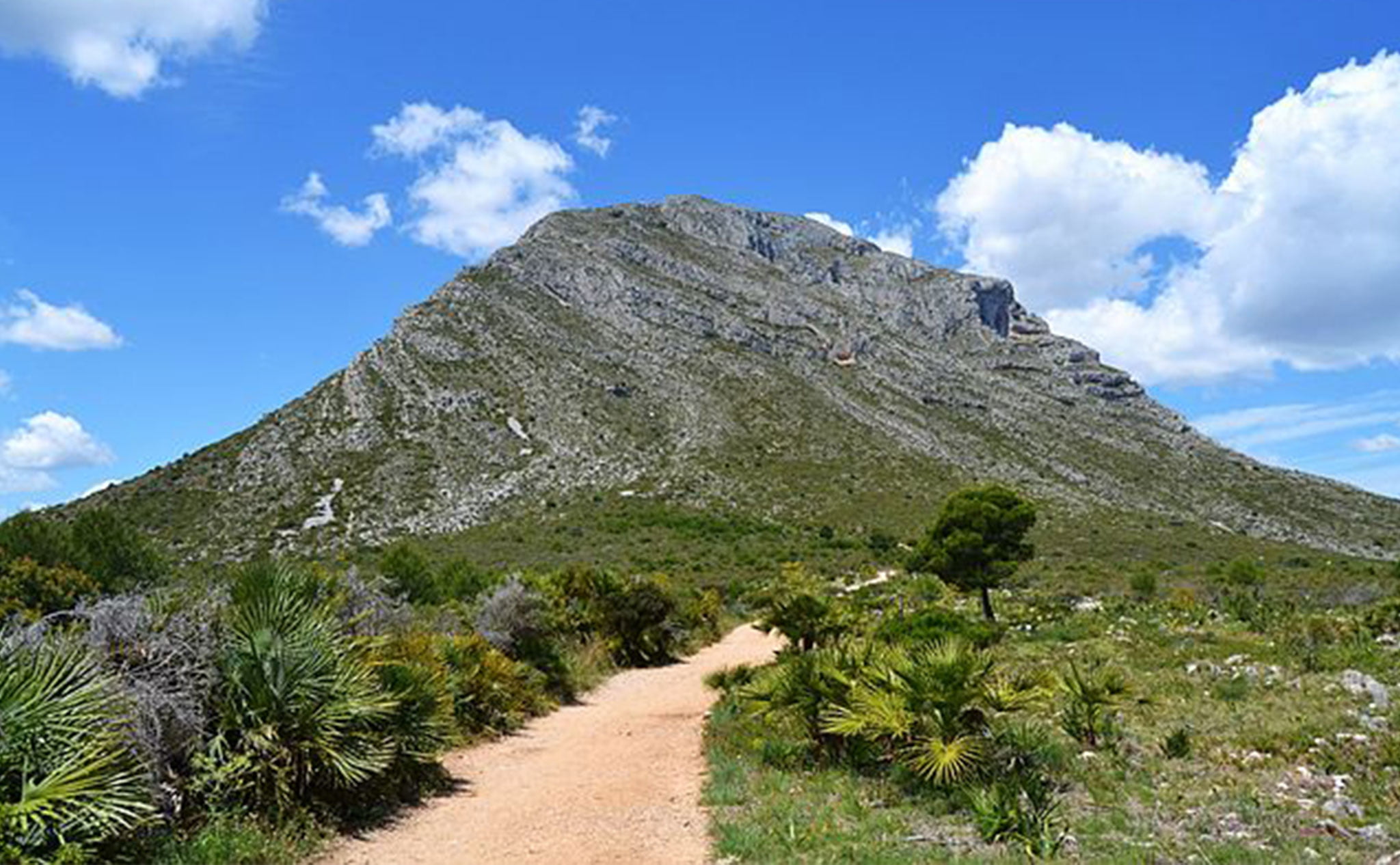 Hiking trail in Jávea Montgó natural park Costa Blanca