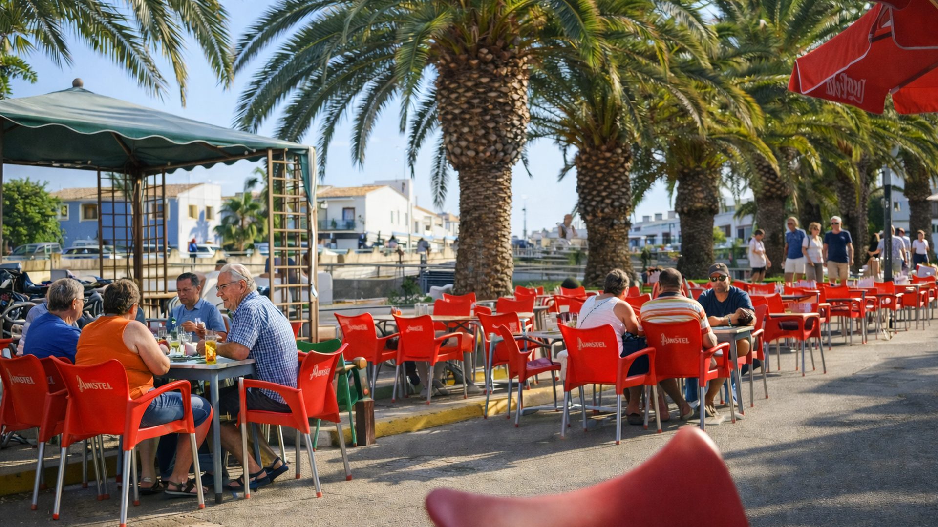 Outdoor café terrace in Els Poblets on the Costa Blanca