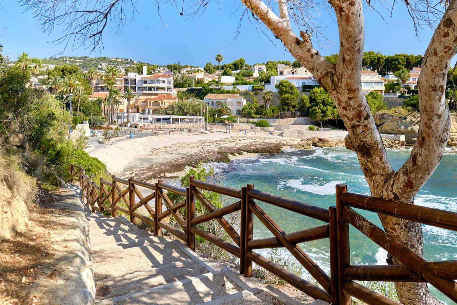 Coastal town and residential areas in the Costa Blanca North